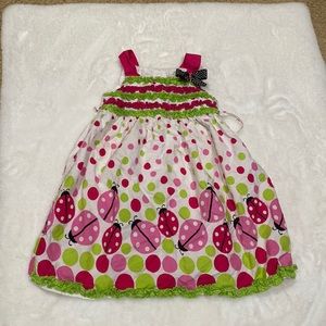 GUC size 4 Rare Too Ladybug print dress